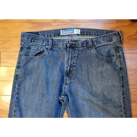 DENIZEN from Levi's Men's Loose Relaxed Fit Blue Denim Jeans Size 38x33 (Actual) - Picture 6 of 15